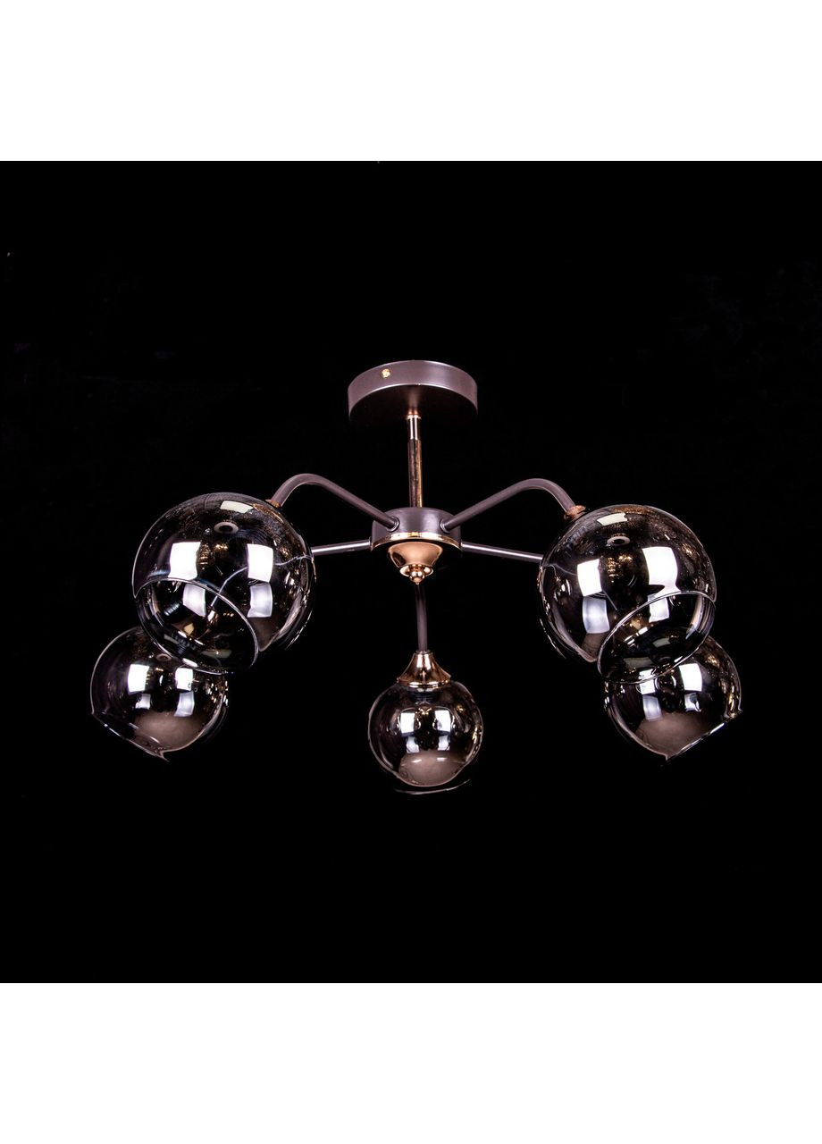 Люстра на 5 лампочки N5054/5/COFFEE+FGD No Brand (352229438)