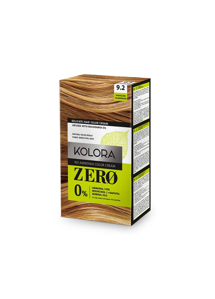 Фарба для волосся KOLORA ZERO 9.2 ігристе шампанське, 60 мл. Aroma (292559323)