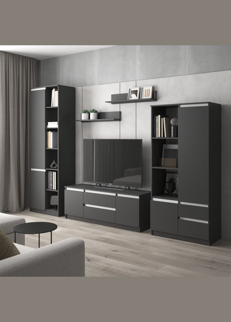 Комплект мебели в гостиную, шкаф R-26 шкаф R-27 тумба R-28 полки М-22 VAYS (373034150)