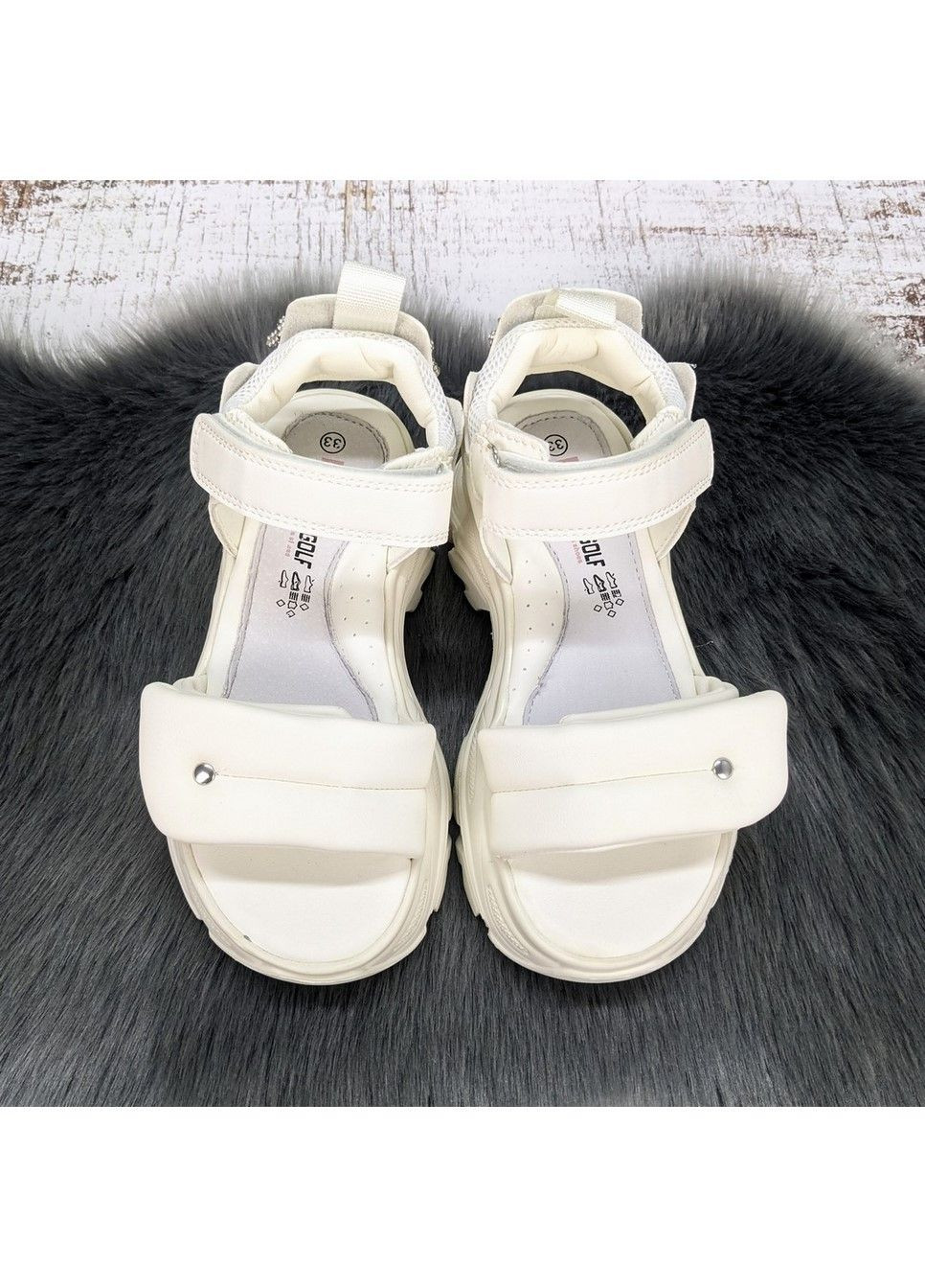 Белые босоножки сандалии детские для девочки Jong Golf