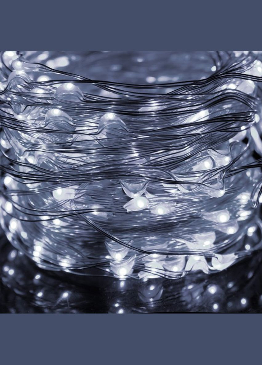 Гірлянда,20 метрів, 200 лед ламп Білого освітлення, на USB Роса (350354905)