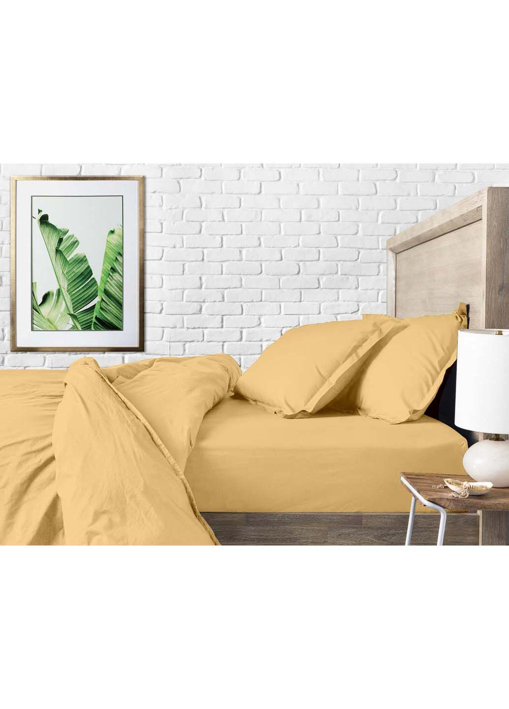 Двоспальна постіль з простирадлом на гумці Honey 180х220 см Cosas (307387666)