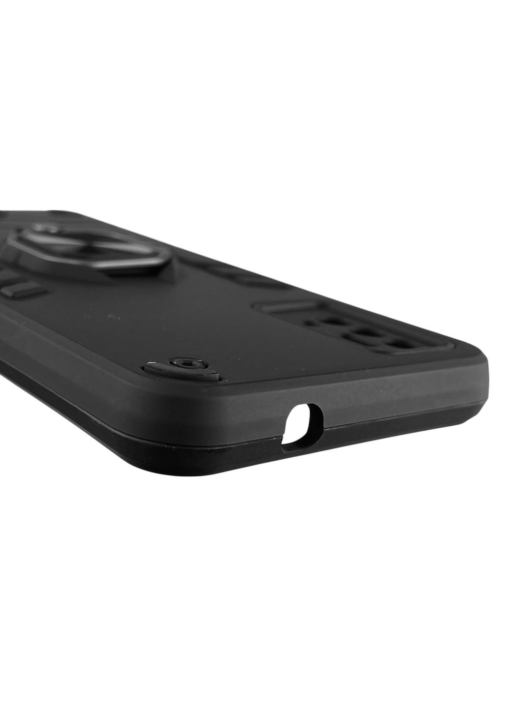 Чохол для телефона Blade A71 броньований з магнітним кільцем-тримачем на зтє блейд а71 чорний ZTE (366230421)