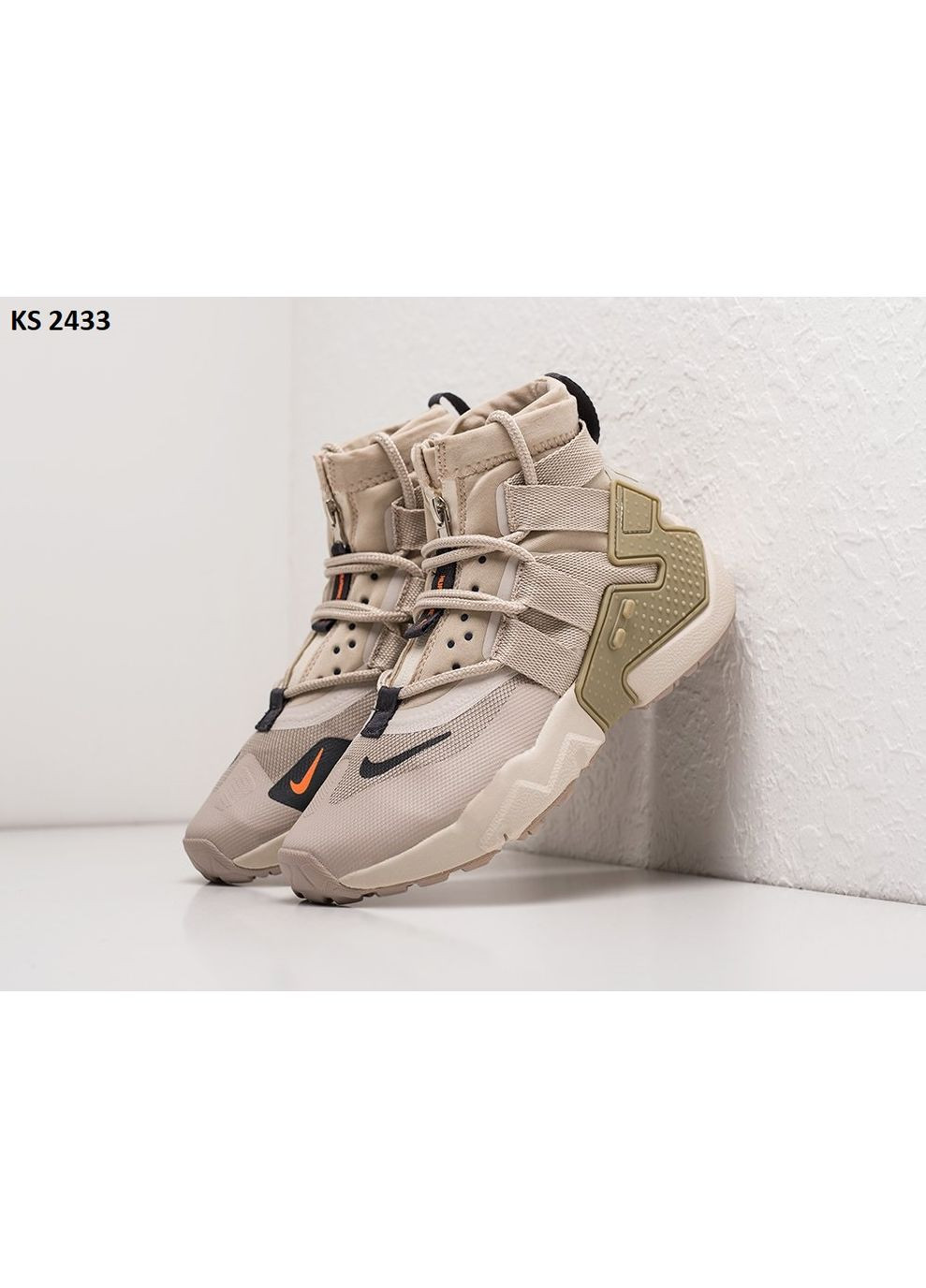 Бежевые демисезонные кроссовки мужские nike air huarache gripp beige найк аир No Brand
