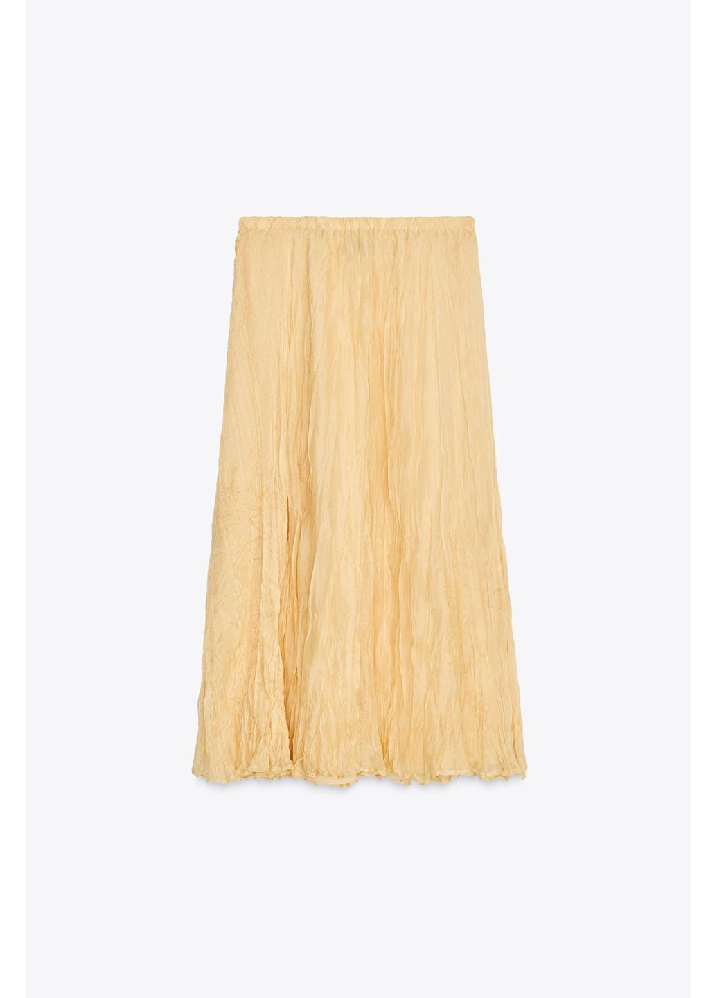 Спідниця середньої довжини zw collection із жатим ефектом Zara (355801451)