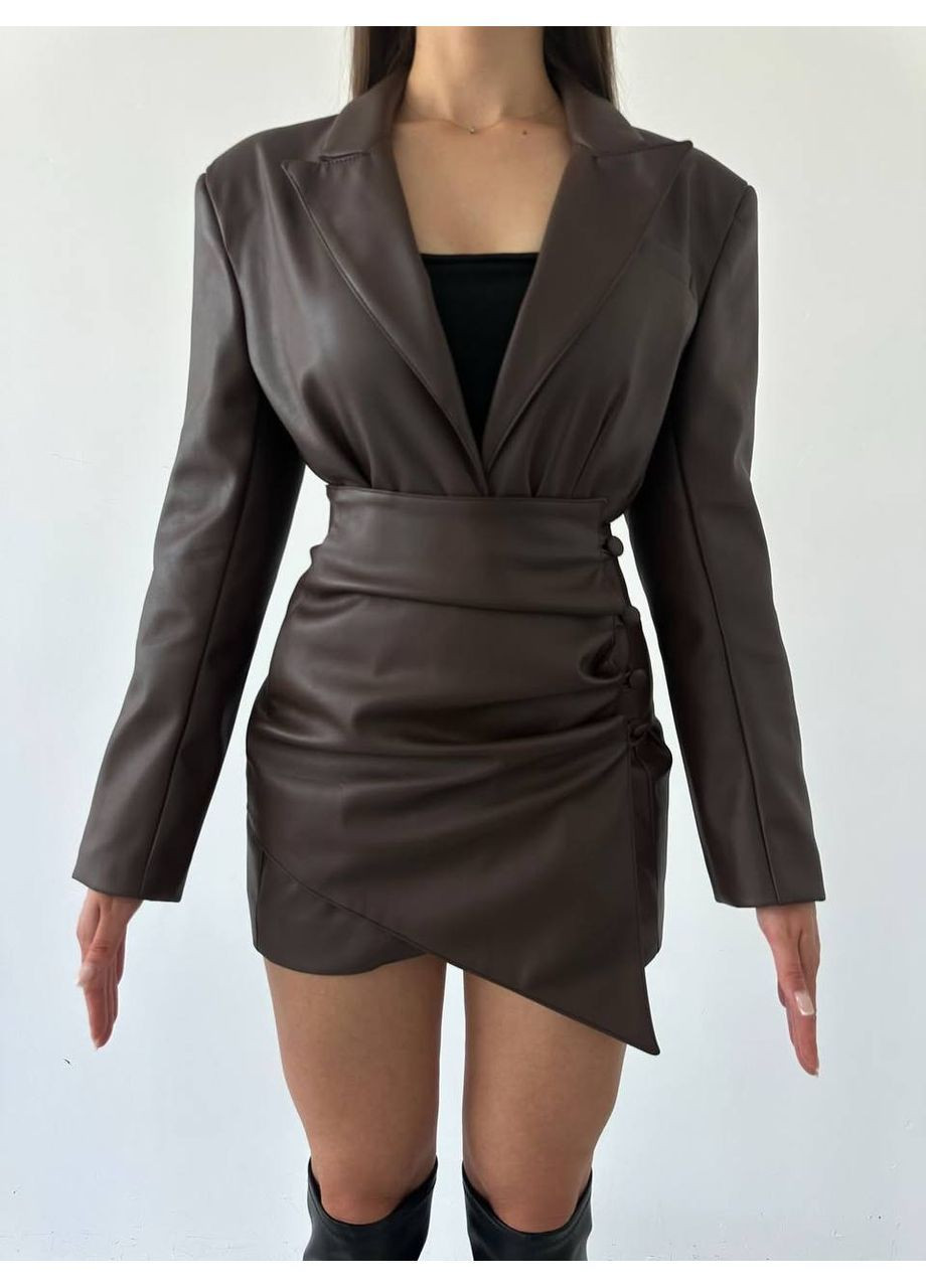 Комплект женский: платье/пиджак + баска черного цвета No Brand Г 1436 616 (370897243)