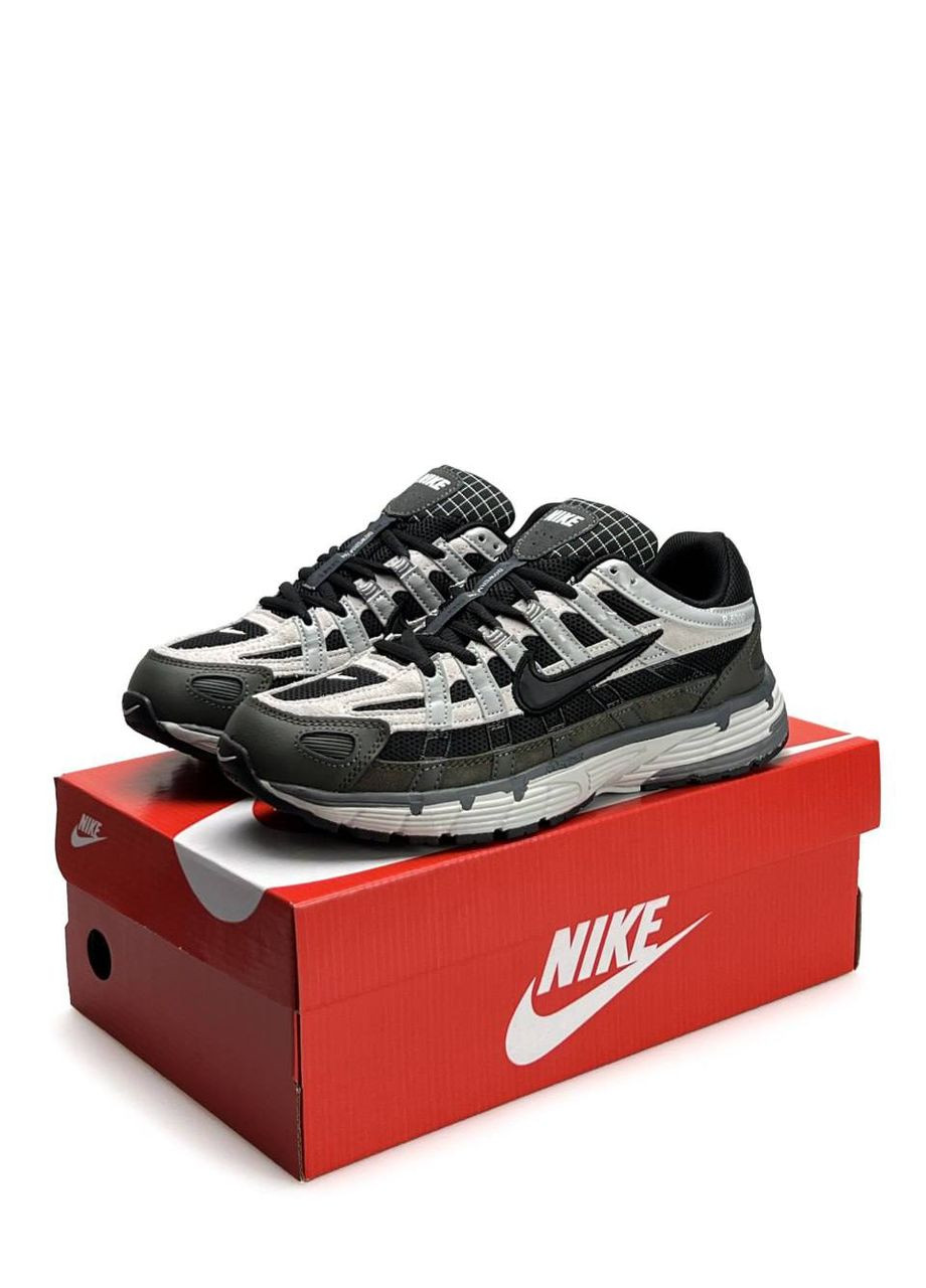 Оливковые (хаки) демисезонные кроссовки мужские nike No Brand P-6000 M Khaki Black