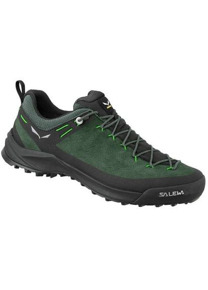 Темно-зеленые всесезонные кроссовки ms wildfire leather Salewa