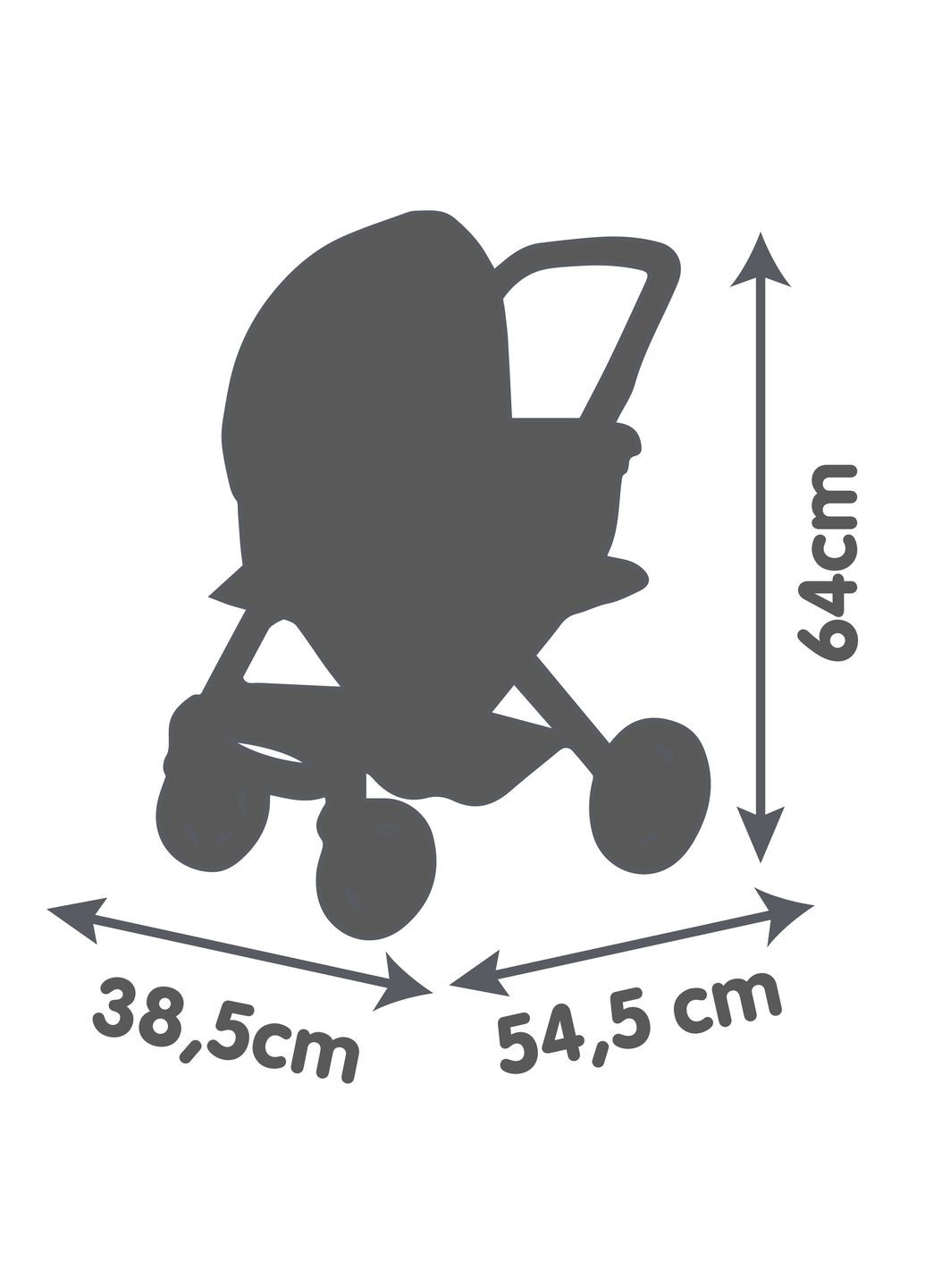 Коляска для ляльки Maxi-Cosi 3 в 1, зі знімною люлькою, айворі () Smoby 7600253122 (361855692)