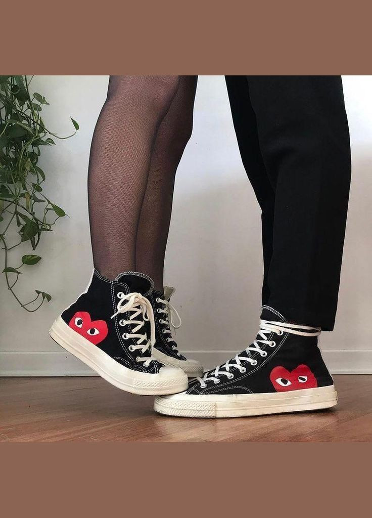 Чорно-білі Осінні кеди чоловічі converse chuck taylor all star 70 hi comme des garcons play black a08791c конверс No Brand