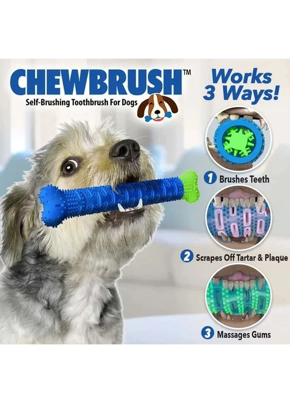 Самоочисна зубна щітка для собак Сhewbrush, масажна щітка для ясен собаки Digital (393821076)