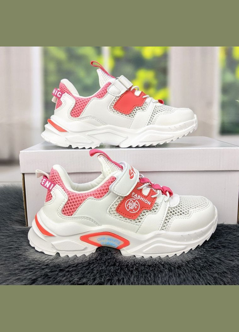 Білі осінні кросівки дитячі для дівчинки С.Луч