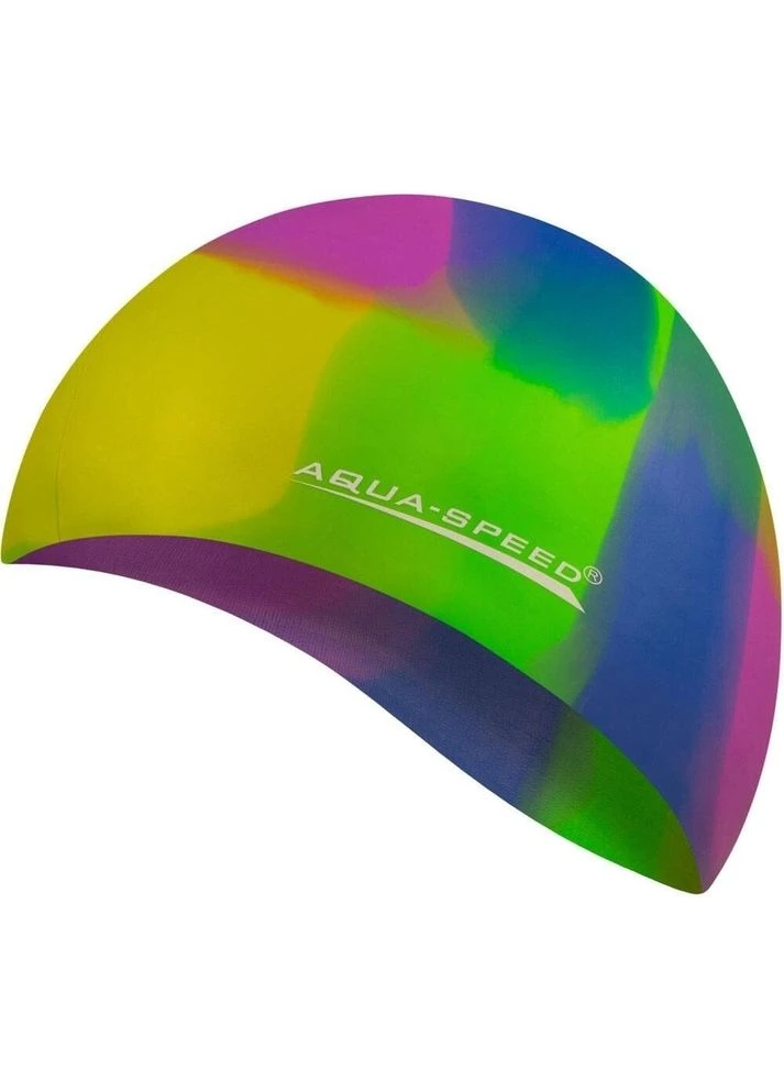 Шапочка для плавания разноцветная 113-73 Aqua Speed BUNT (401545471)