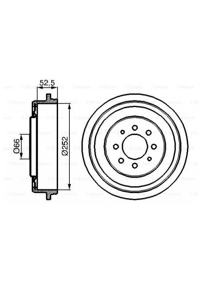 Гальмівний барабан Bosch 0 986 477 067 (400376912)