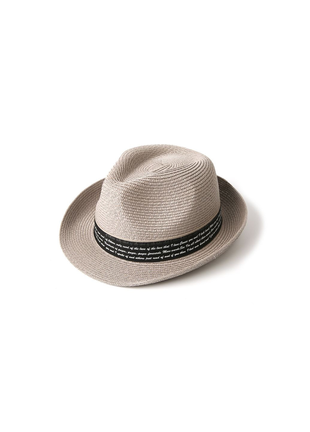 Шляпа трилби мужская бумага серая VALERY 817-709 LuckyLOOK 817-709m (280914068)