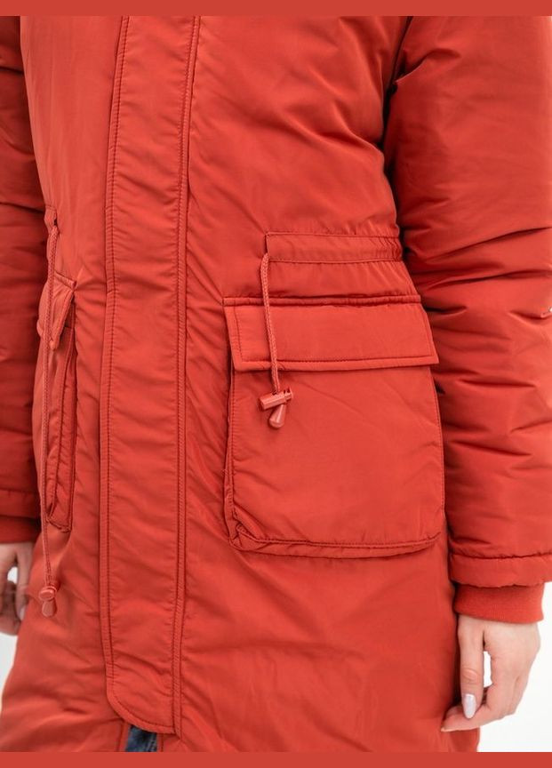 Світло-оранжева куртка зима,цегляний, NA-KD