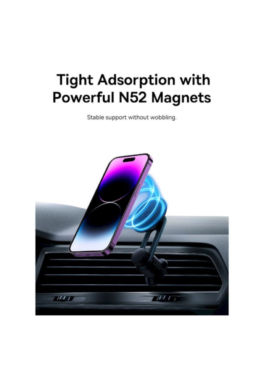 Держатель для мобильного MagPro Series Magnetic Car Mount Cosmic Black (C4016120012100) Baseus (300679191)