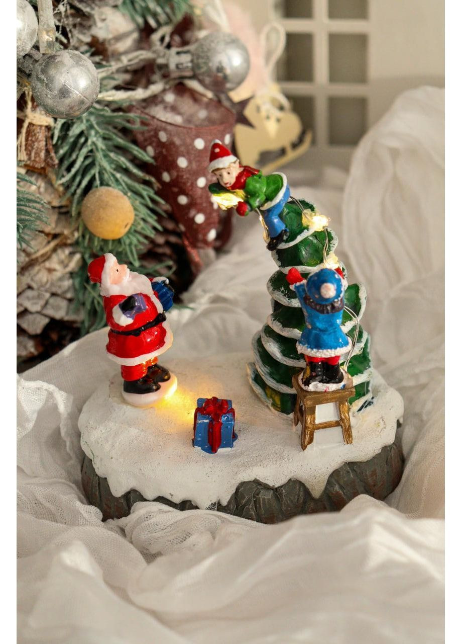 Світлодіодна новорічна декорація "Санта та друзі" Flame (370381696)