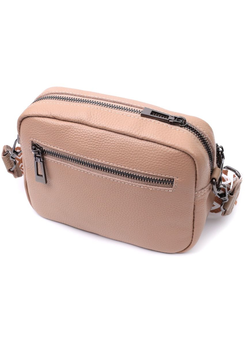 Сумка жіноча через плече прошита ромбами на лицьовій стороні шкіряна 22637 Vintage (302007718)