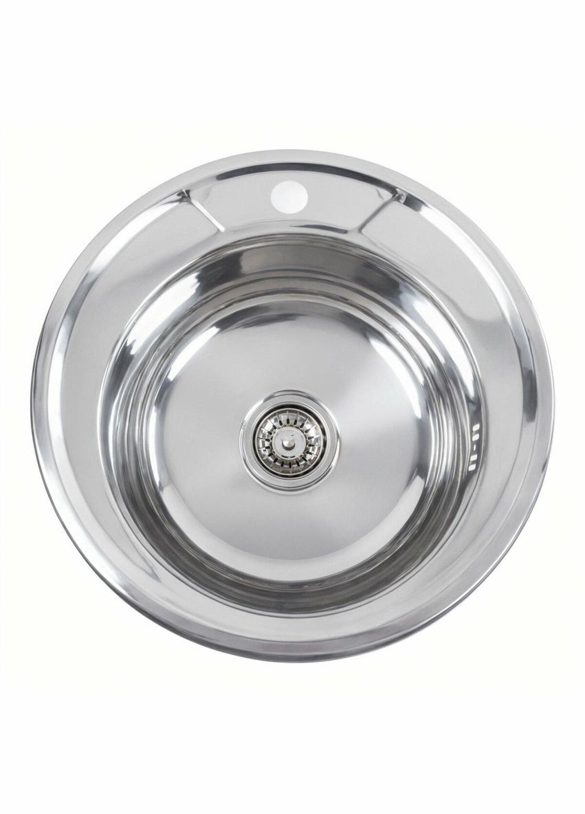 Кухонная мойка из нержавеющей стали ПОЛИРОВКА 490 (0,6/170 мм) Valeso (342071865)