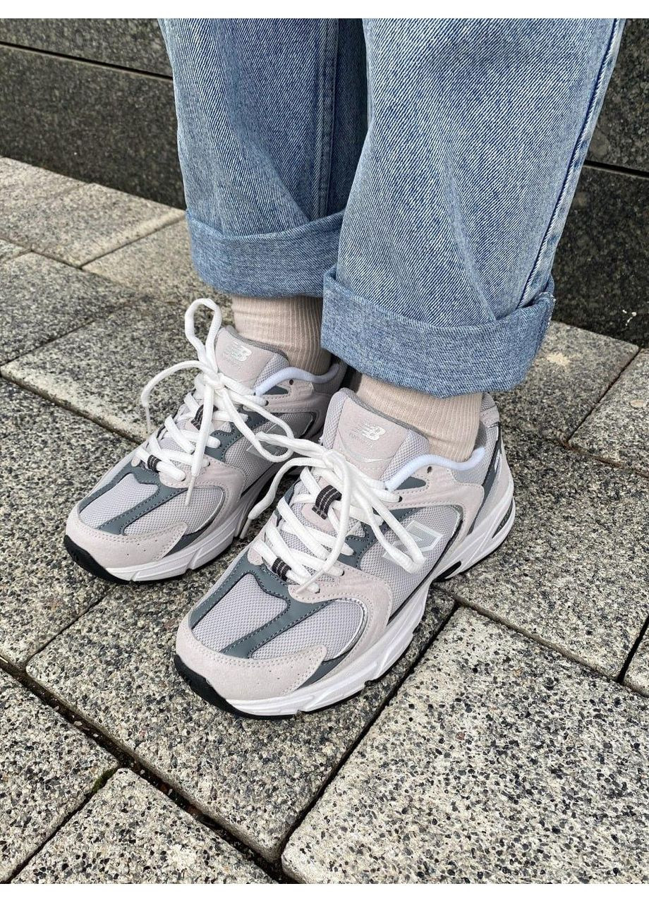 Серые демисезонные кроссовки мужские new balance 530 grey white нью беланс 530 No Brand