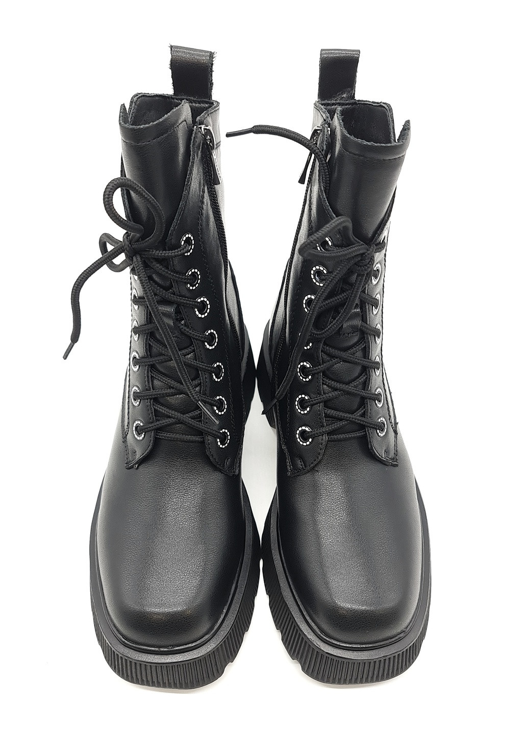 Осенние женские ботинки черные кожаные rf-12-2 24 см (р) Raffelli
