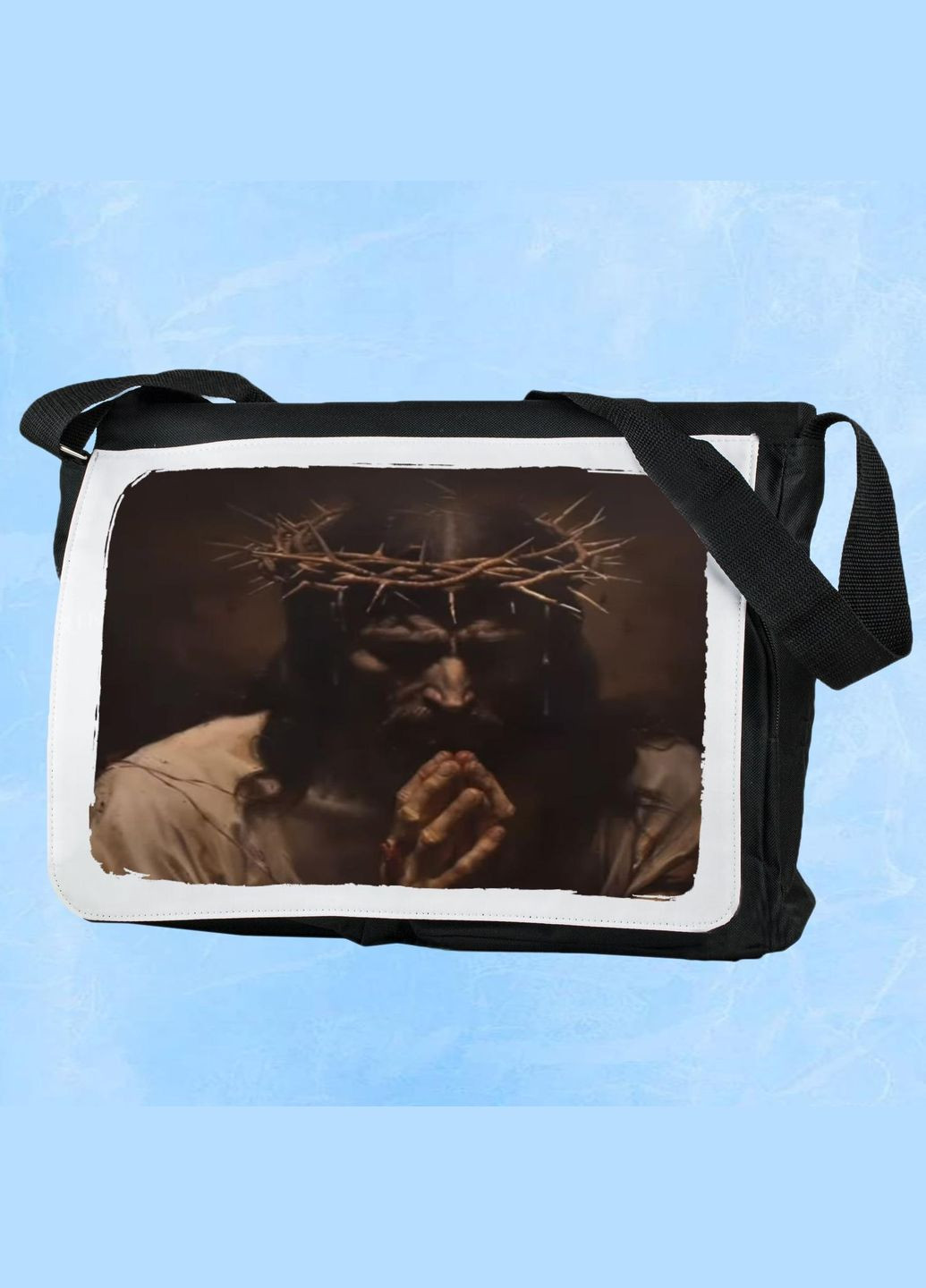 Чоловіча (жіноча) сумка через плече для спортзалу дорожня універсальна Art #008 Чорний No Brand (322119246)