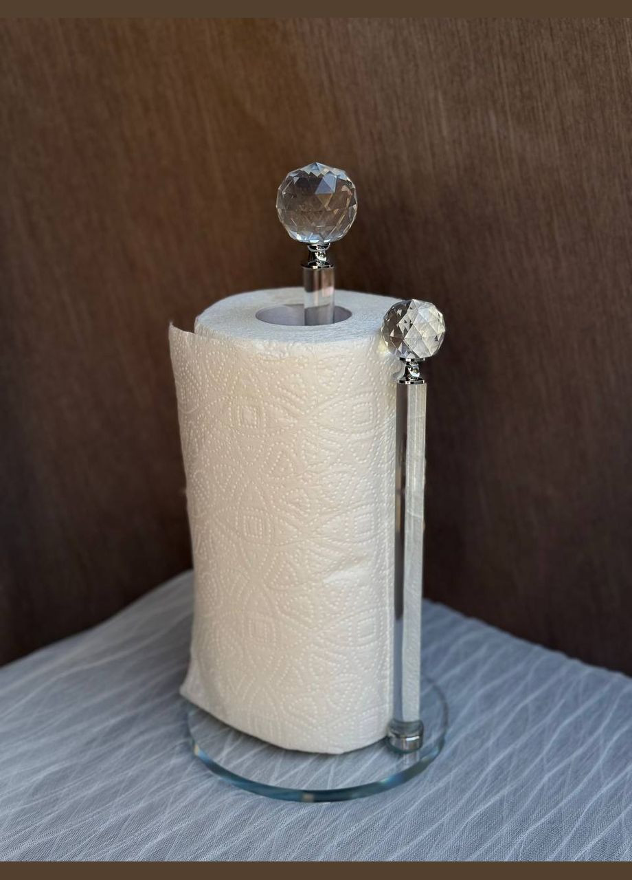 Тримач для паперових рушників HP-4-73 скляний 31 см Прозорий Yiwu (329721423)