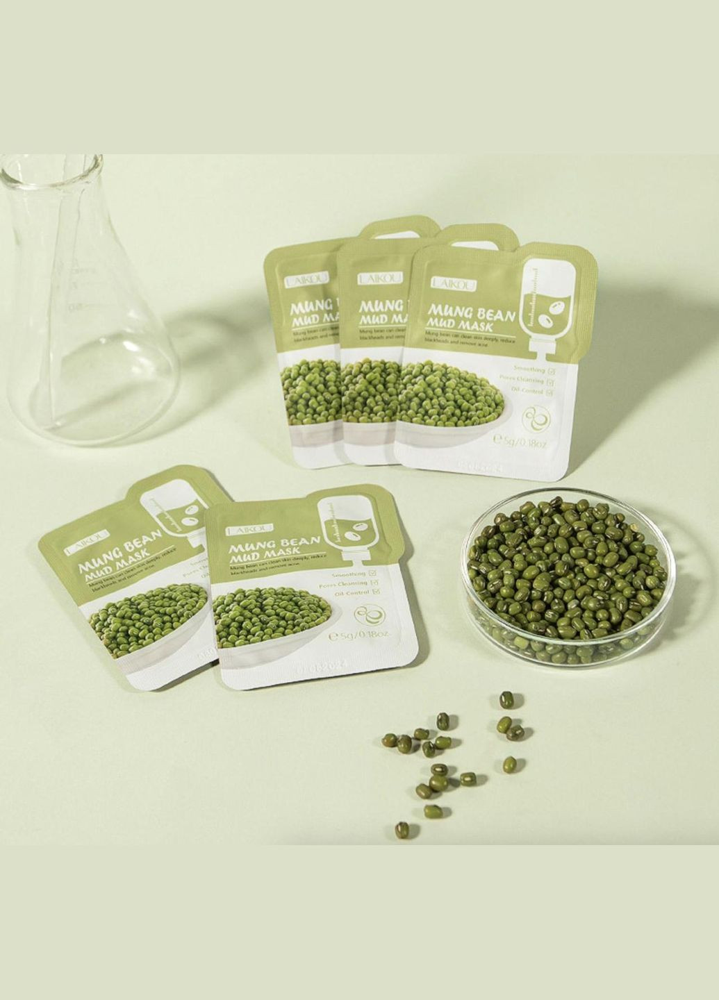 Глиняная маска Green Bean Mud Mask 5g Laikou (335057262)