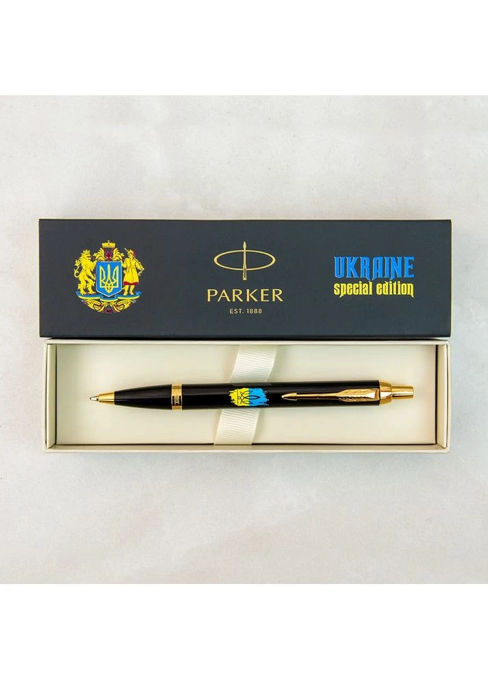 Ручка кулькова IM 17 UKRAINE Black GT BP Тризуб 22032_T1026u Parker (361448131)