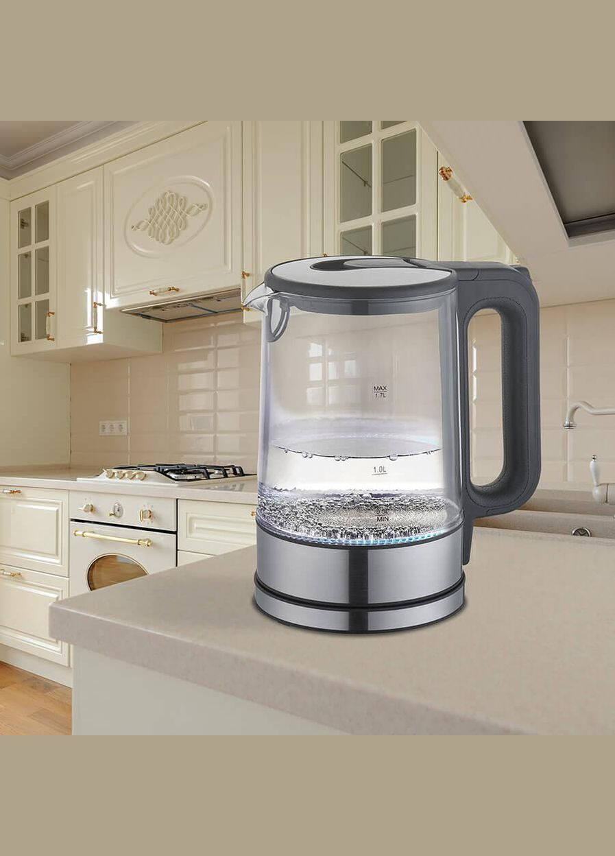 Электрочайник стеклянный 1.7л (MR-053-BLACK) Maestro (328601542)