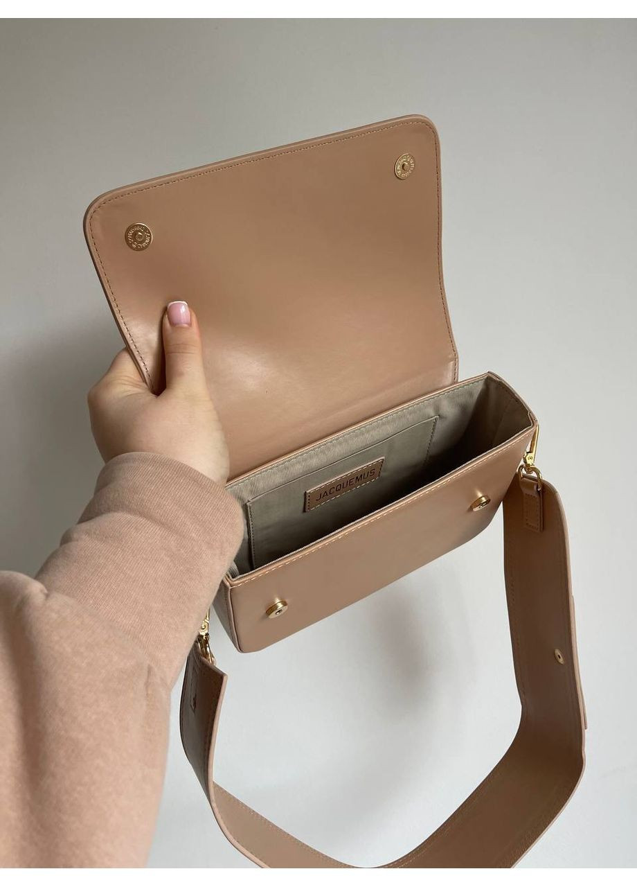 Женская сумка Jacquemus Le Carinu Beige Жакмюс клатч кросс боди Бежевая классическая No Brand (362045794)