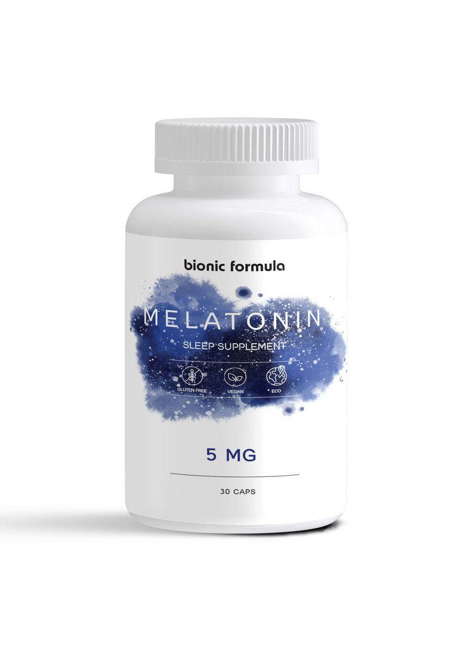 Мелатонин – 5 мг. для крепкого сна En`vie Lab 30 капсул Bionic Formula (369154340)