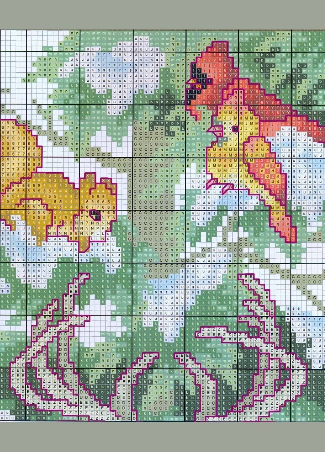 Набір для вишивання за нанесеною на канву схемою "Winter jungle stoc". AIDA 14CT printed, 34*53 см Joy Sunday (313613626)