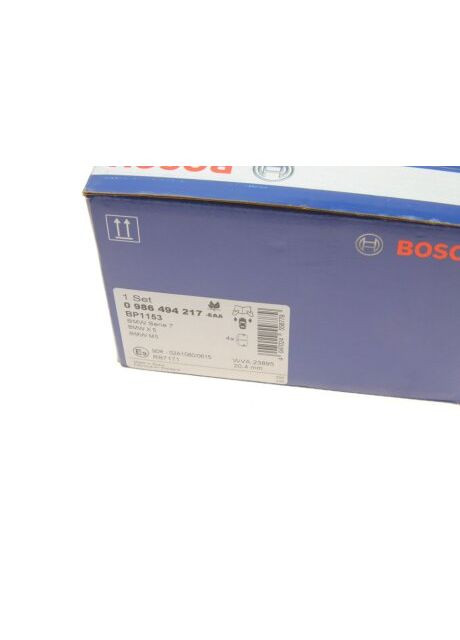 Колодки тормозные (передние) BMW X5 (E53) 00-06 0 986 494 217 (opt-om) Bosch (364834980)