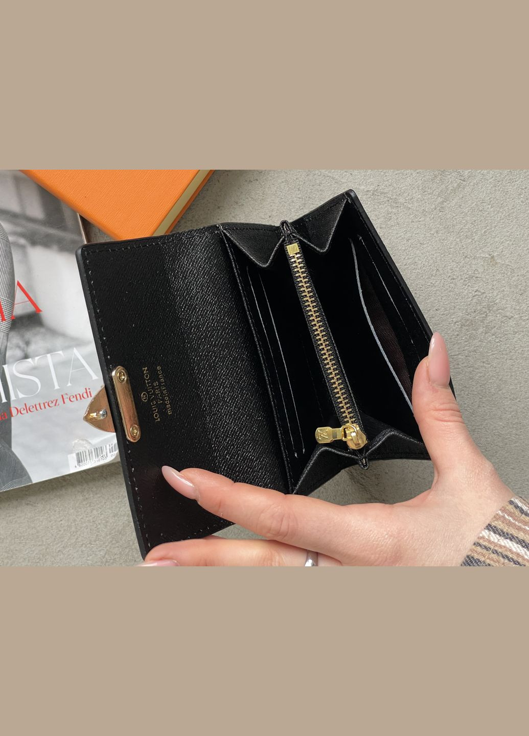 Луи Витон Pallas кошелек маленький черный No Brand (318021261)