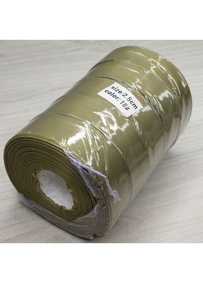 18 цвет хаки, 2,5см. лента репсовая 23м. Plus-plus (352743179)