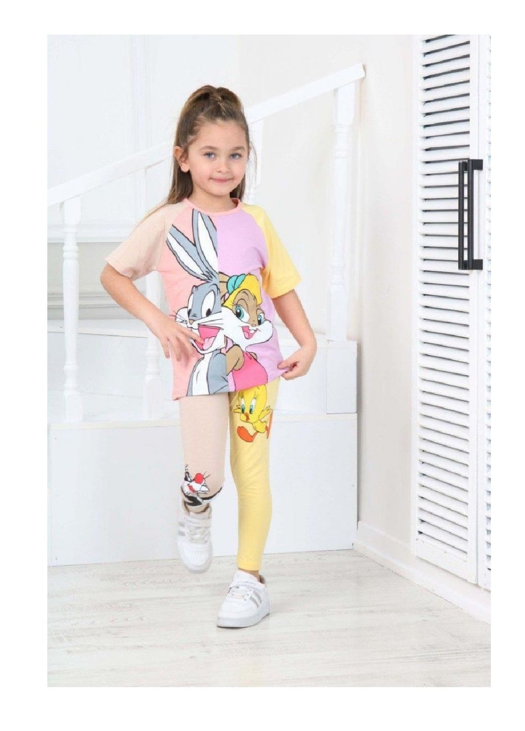 Костюм (футболка, леггінси) Minnie Mouse (Минни Маус) M98765465121 Disney футболка+лосини (294604726)