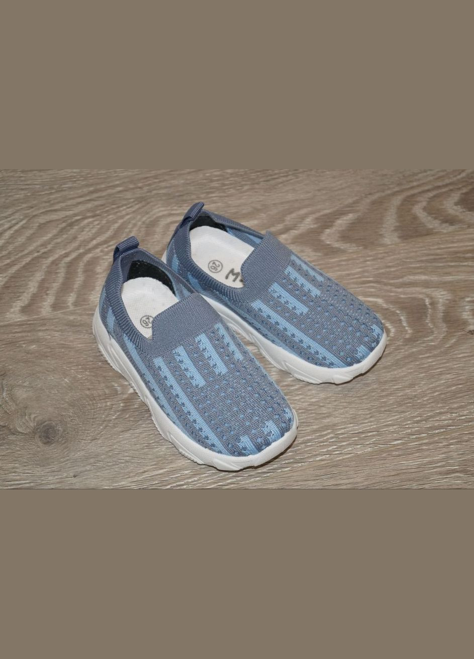 Блакитні Осінні кросівки текстильні для хлопчика блакитні М.Мичи