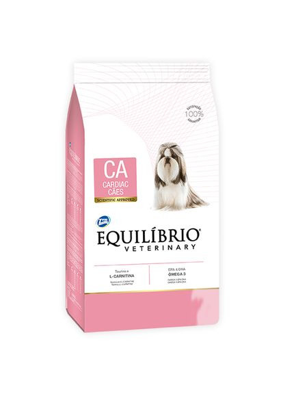 Лікувальний корм для собак із серцевосудинними захворюваннями Dog КАРДІАК 2 кг Equilibrio Veterinary (279568070)