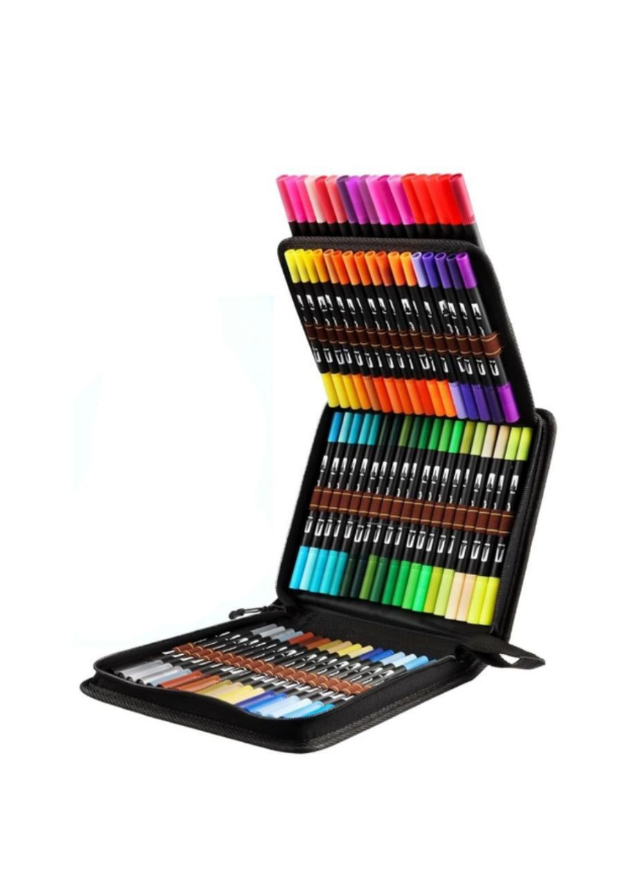 Набір двосторонніх акварельних маркерів Dual Brush 80 шт. No Brand (299659327)