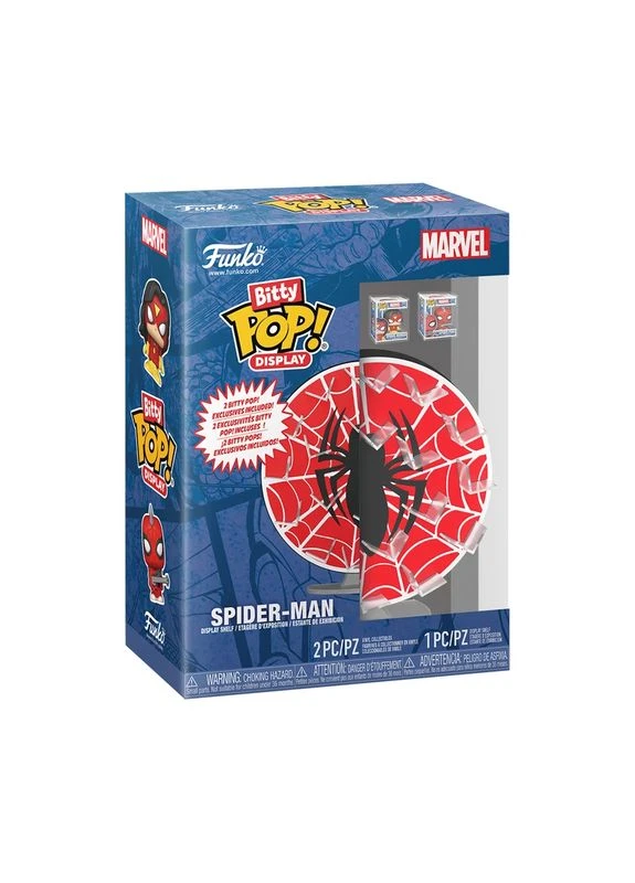 Дисплей для колекціонування BITTY POP! серії "Marvel" - ЛЮДИНА-ПАВУК (2 фігурки, дисплей) Funko (392434618)