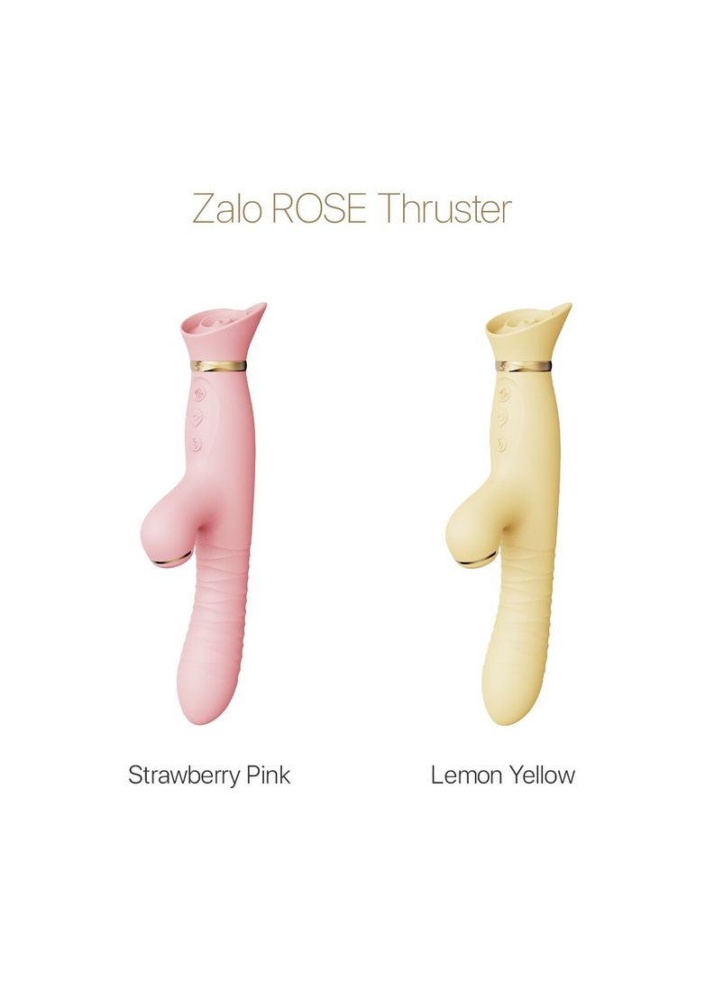 Пульсатор-вибратор с вакуумной стимуляцией клитора - ROSE Thruster Strawberry Pink - CherryLove Zalo (283251465)