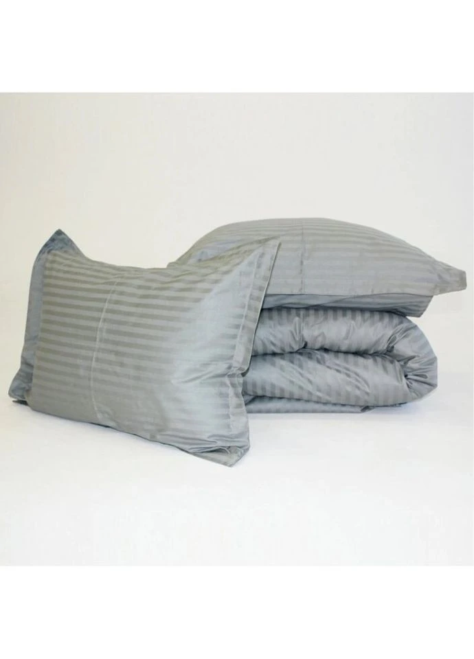 Постільна білизна Satin Stripe 30-0010LightGray 160х220 (2200005251171) Mirson (280802364)