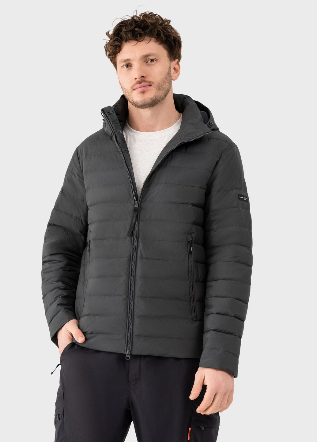 Темно-серая демисезонная ветровка Avecs