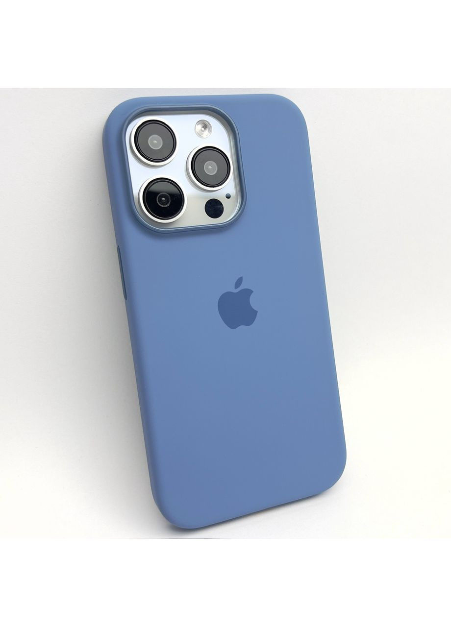 Чохол для 15 PRO MAX Silicone case Magsafe Full Open camera Magnetic на айфон 15 ПРО МАКС Winter Blue / No Brand (369137099)