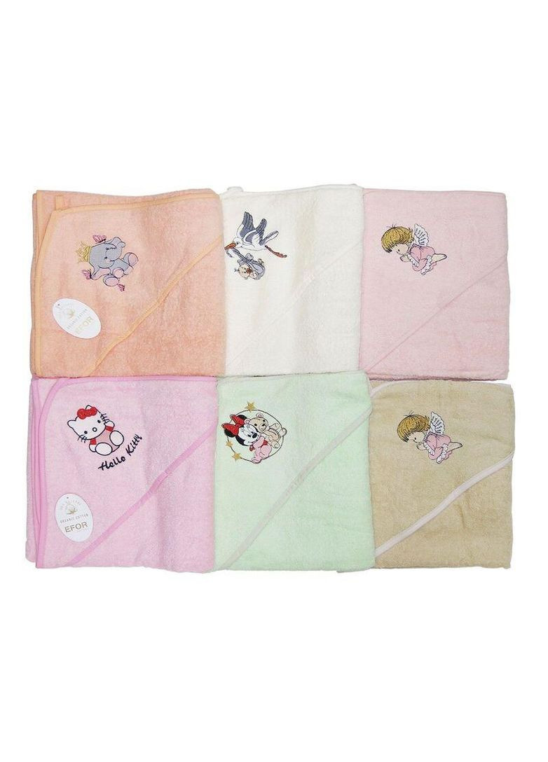 Полотенце детское — Gul-U (2) махровое с уголком 100x100 Gulcan оранжевый