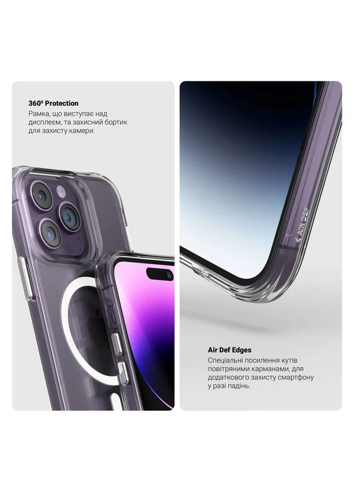 Чехол Clear Magsafe для Apple iPhone 13 Pro Transparent (ARM68051) ArmorStandart (323096343)