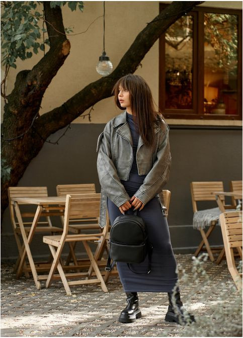 Женский городской классический рюкзак Черный (6660221029) Sambag (360965752)