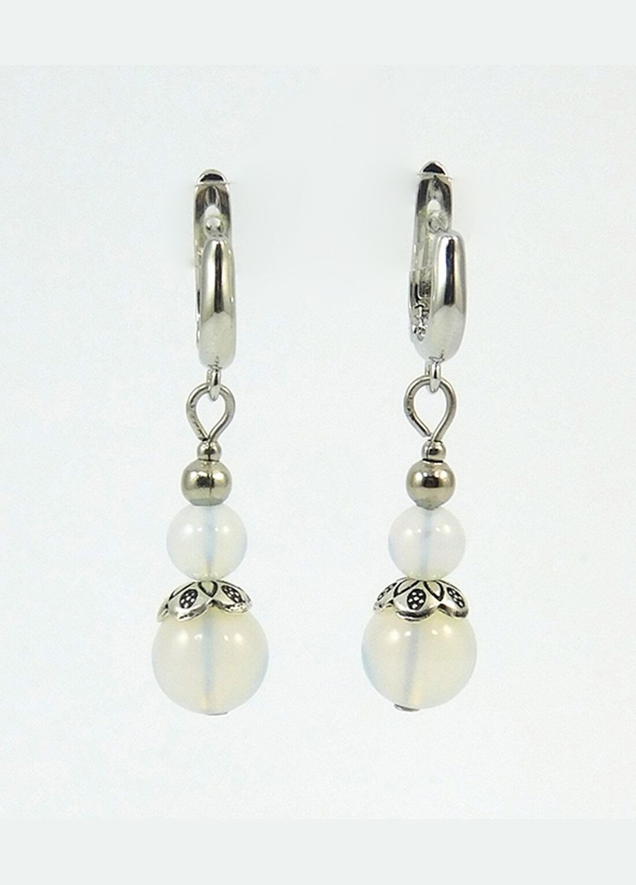 Сережки "Місячна грація" Місячний камінь Fursa fashion (322316266)